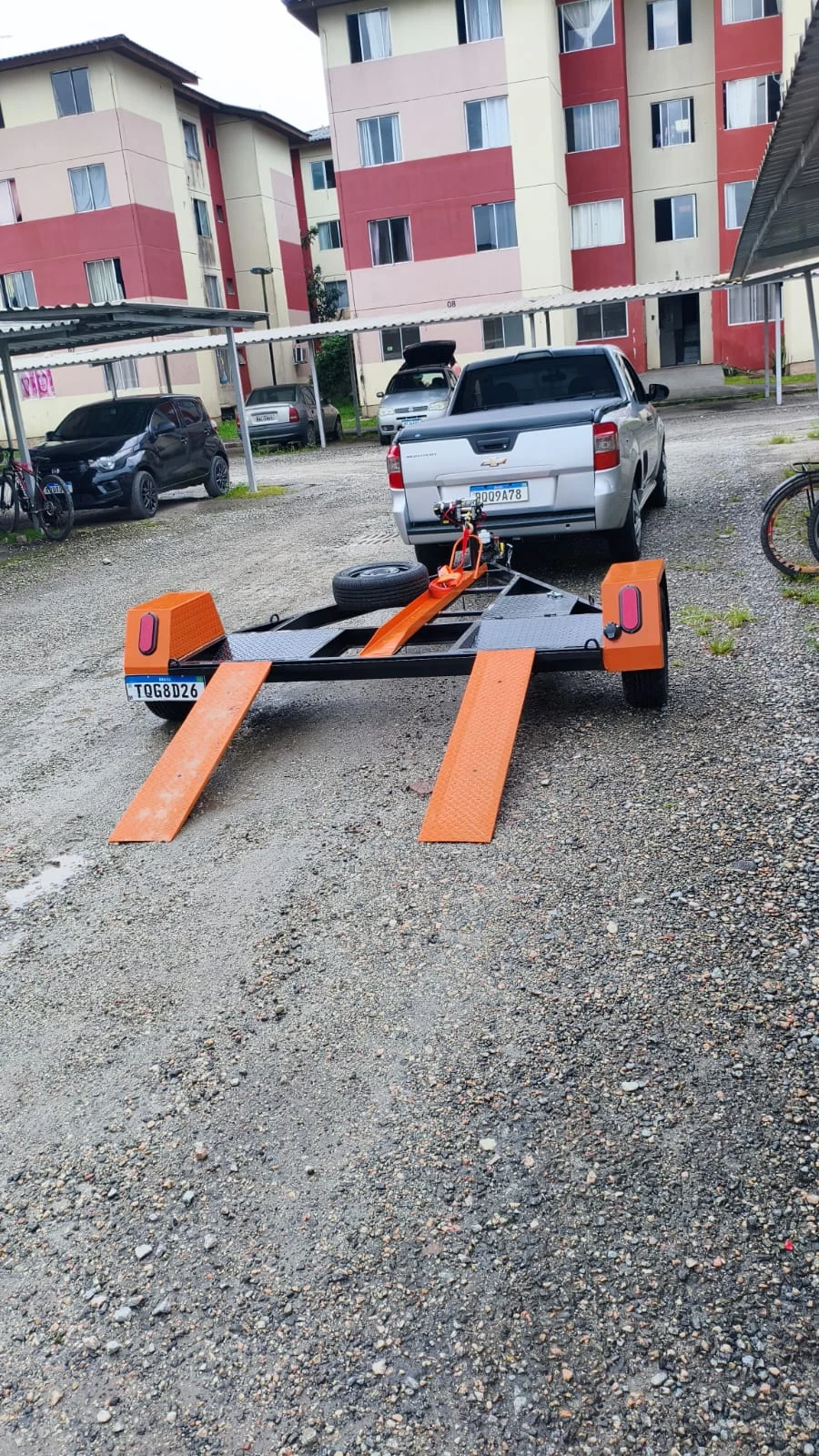 Plataforma para transporte de equipamentos em Joinville